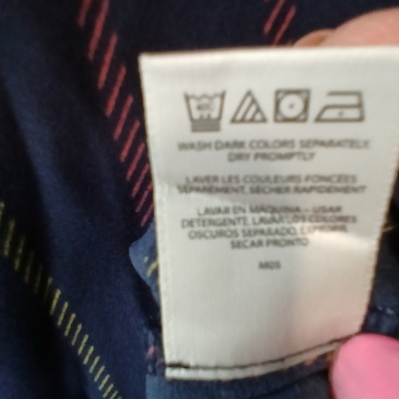 Van Heusen Blue Striped Bell Sleeve Blouse Women's XL Office Casual Tunic - Picture 6 of 6